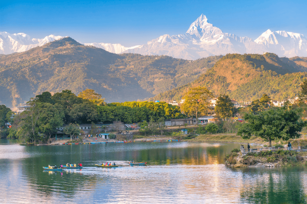 Pokhara lake and and Annapurna in Nepal pokhara Pokhara: Sensational Spectacular Destination to Visit this Year in Nepal